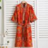 100% Cotton Double Gauze Bathrobe – Breathable & Skin-Friendly