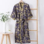 100% Cotton Double Gauze Bathrobe – Breathable & Skin-Friendly