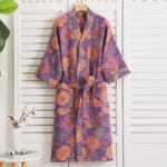 100% Cotton Double Gauze Bathrobe – Breathable & Skin-Friendly