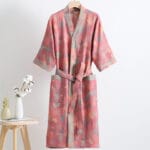 100% Cotton Double Gauze Bathrobe – Breathable & Skin-Friendly