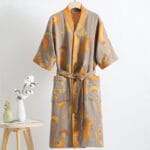 100% Cotton Double Gauze Bathrobe – Breathable & Skin-Friendly