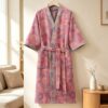 100% Cotton Double Gauze Bathrobe – Breathable & Skin-Friendly