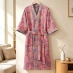 100% Cotton Double Gauze Bathrobe – Breathable & Skin-Friendly