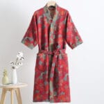100% Cotton Double Gauze Bathrobe – Breathable & Skin-Friendly