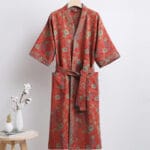 100% Cotton Double Gauze Bathrobe – Breathable & Skin-Friendly