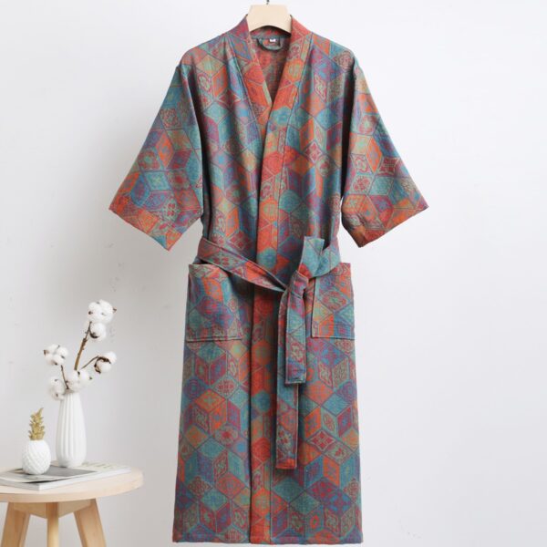 100% Cotton Double Gauze Bathrobe – Breathable & Skin-Friendly