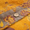 Reversible Double Gauze Cotton Bedding Set, Class A No Fluorescent, Button Closure 4-Piece Bed Sheet Set