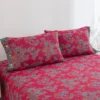 114 100% Cotton Double Gauze Four‑Piece Bedding Set, A‑Class Safe Yarn‑Dyed Jacquard Reversible Floral Duvet Cover Set
