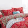 Yarn-Dyed Jacquard All-Cotton Double Gauze 4-Piece Bedding Kit, Dual-Side Usable A-Class Zero Fluorescence Bed Linens with Button Opening