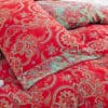 Yarn-Dyed Jacquard All-Cotton Double Gauze 4-Piece Bedding Kit, Dual-Side Usable A-Class Zero Fluorescence Bed Linens with Button Opening