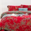 2 Double Layer Gauze Cotton 4 Pieces Bedding Set, Easy Care Breathable Muslin Sheets That Gets Softer After Washing