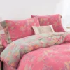 3 100% Cotton Double Layer Muslin Bedding Set, A-Class Baby Safe 4 Pieces Duvet Cover Sheet Pillowcases, Soft Breathable All Season Bed Linen