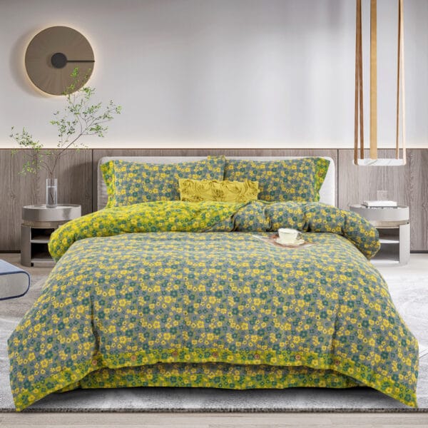 3232 100% Cotton Double Gauze Bedding Set 4 Pieces, A Class Baby Safe Soft Duvet Cover Set