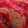 All Season 100% Cotton Double Gauze 4 Piece Bedding Set, A Class Safe Reversible Floral Quilt Cover for King Queen Bed