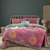 格林纳酒红色 Baby Friendly Safe Cotton Double Gauze Four-Piece Bed Set, Dual-Sided Jacquard Yarn Dyed Fabric, A Standard No Fluorescent with Button Closure