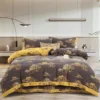 水上江南 Double Layer Cotton Gauze Bed Sheet Set, Breathable Skin-Friendly 4pcs Bedding For All Seasons