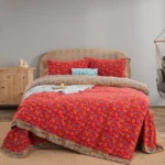 100% Cotton Double Gauze Bedding Set 4 Pieces, A Class Baby Safe Soft Duvet Cover Set