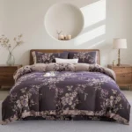 Double Layer Gauze Cotton 4 Pieces Bedding Set, Easy Care Breathable Muslin Sheets That Gets Softer After Washing