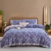 铃兰花开 Pure Cotton Double Gauze Duvet Cover – Soft as a Gentle Breeze, Featuring Vintage Chinese Botanical Illustrations, Lightweight & Skin-Friendly