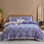Pure Cotton Double Gauze Duvet Cover – Soft as a Gentle Breeze, Featuring Vintage Chinese Botanical Illustrations, Lightweight & Skin-Friendly