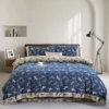 马到成功 Pure Cotton Double Gauze Duvet Cover – Soft as a Gentle Breeze, Featuring Vintage Chinese Botanical Illustrations, Lightweight & Skin-Friendly