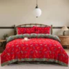 马到成功3 Pure Cotton Double Gauze Duvet Cover – Soft as a Gentle Breeze, Featuring Vintage Chinese Botanical Illustrations, Lightweight & Skin-Friendly
