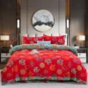 马到福来 Pure Cotton Double Gauze Duvet Cover – Soft as a Gentle Breeze, Featuring Vintage Chinese Botanical Illustrations, Lightweight & Skin-Friendly